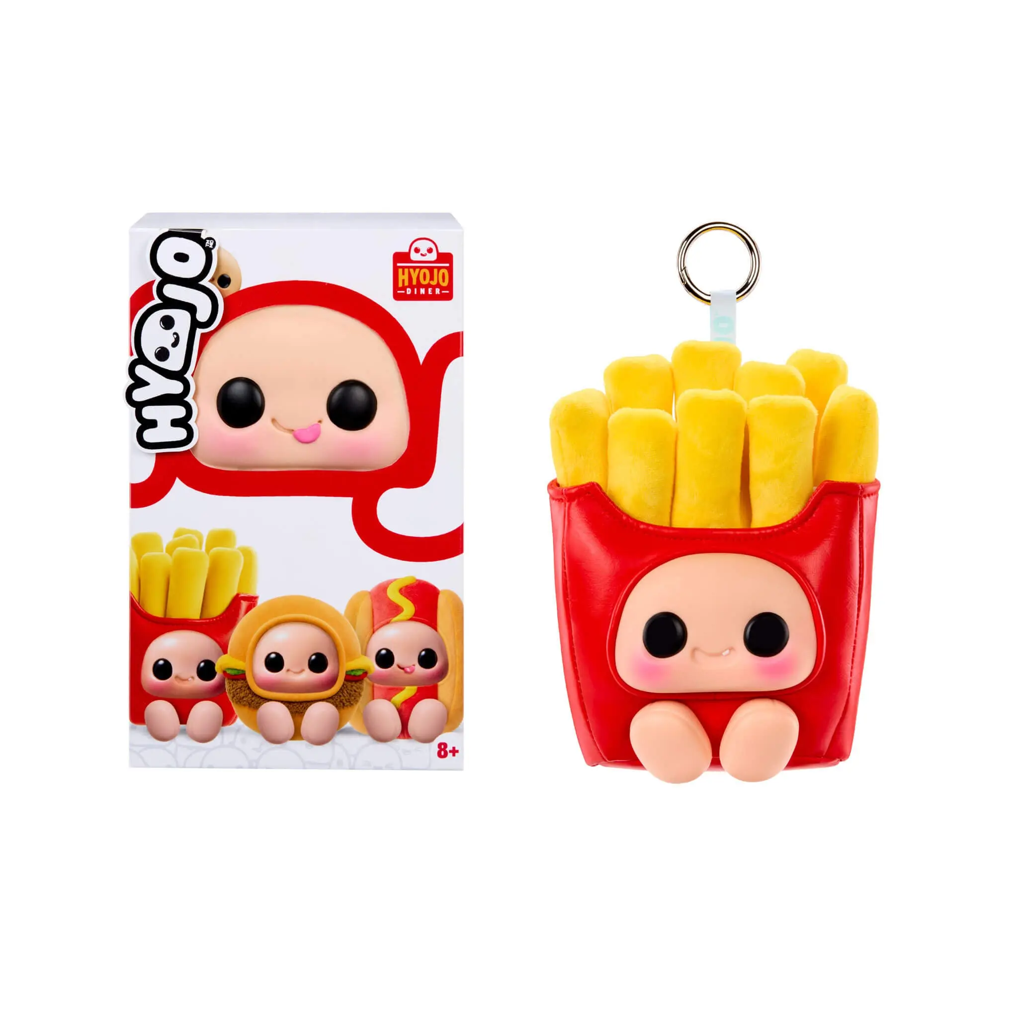 Hyojo Fast Food Blind Box Mixed-Material Squishy Collectible with Keychain