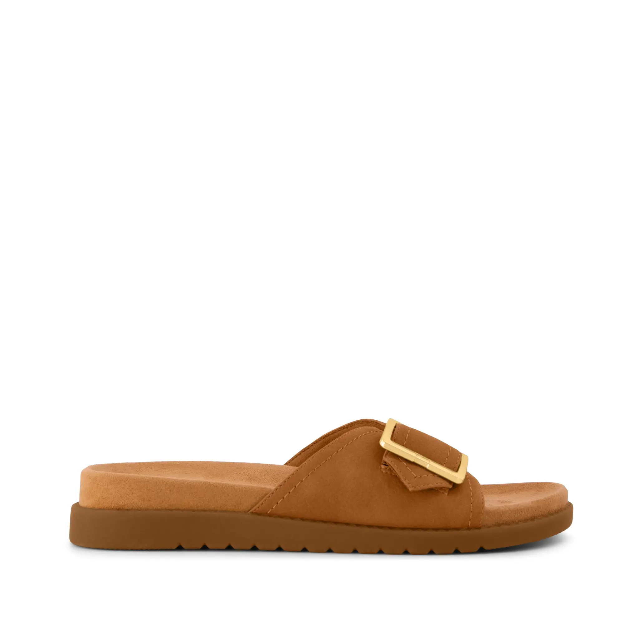 Womens Marin Slide Sandal Brown Sugar Nubuck