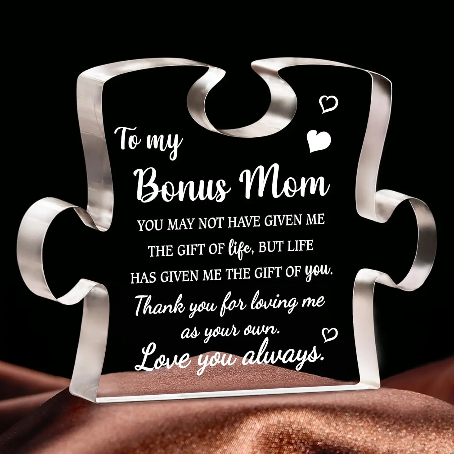 Gifts for Bonus Mom Step Mom, Bonus Mom Birthday Gifts, Mothers Day Thanksgiving Valentines Day Gifts for Bonus Mom from Daughter Son