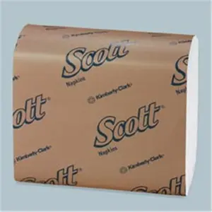 Kimberly-Clark KCC 98710 Scott Dispenser Fold Napkin 1-Ply - White
