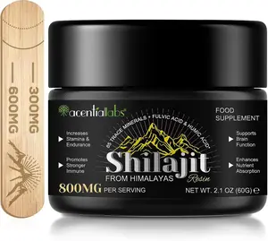 Acentiallabs Shilajit Pure Himalayan Shilajit Resin,Pure Shilajit with 85+ Trace Minerals & Fulvic Acid for Energy and Immune of Men and Women 2.1 OZ (4 Months Supply)