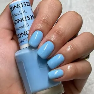 DND 528 Blue Island Gel and Lacquer Duo nail care nail art blue gel nail