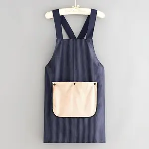 Apron with Pockets for Women and Men Cross Back Design with Towel Machine Washable Kitchen Apron for Cooking Grilling Painting Cleaning Gardening