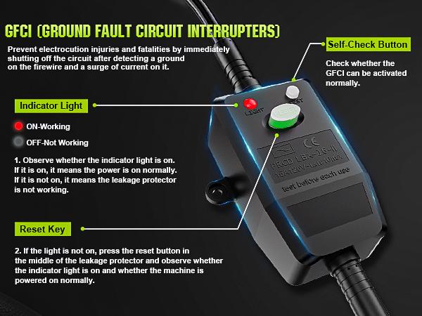 Gisam 4800PSI 1800W Electric High Pressure Washer Car Washer Gun Garden Washing Water Wash Spray Gun 180° Adjustable Nozzle