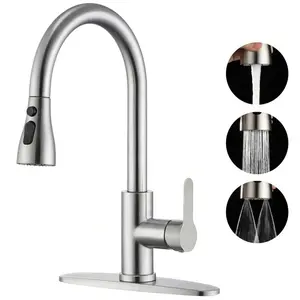 Splash-proof Pull-out Kitchen Faucet |       Precision Copper 3-Second Quick Installation |       360 °       Rotating Rustproof |       Small Apartment Basin Sanitary Ware