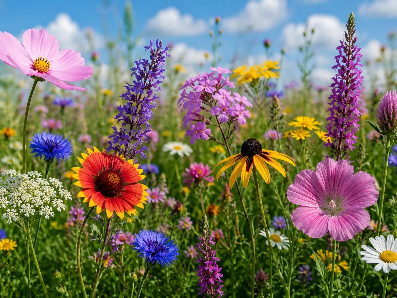 Premium Perennial Wildlower Seed Mix – 999+ Seeds | Non-GMO | Attracts Bees, Butterflies & Hummingbirds Perfect for Backyard Gardens, Home Gardens, Flower Beds, Garden Borders, Raised Beds, Containers  Planters Indoor Seed Starting