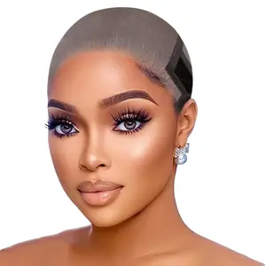 1 pc 9x6 Lace Wig Cap For Glueless Wig Transparent Lace Reusable Wig , Adjustable Wig Cap With Grip Band Non Slip Cap For Women Hair Extension Tape Human Hair Extensions Hair Toppers Hair Weave