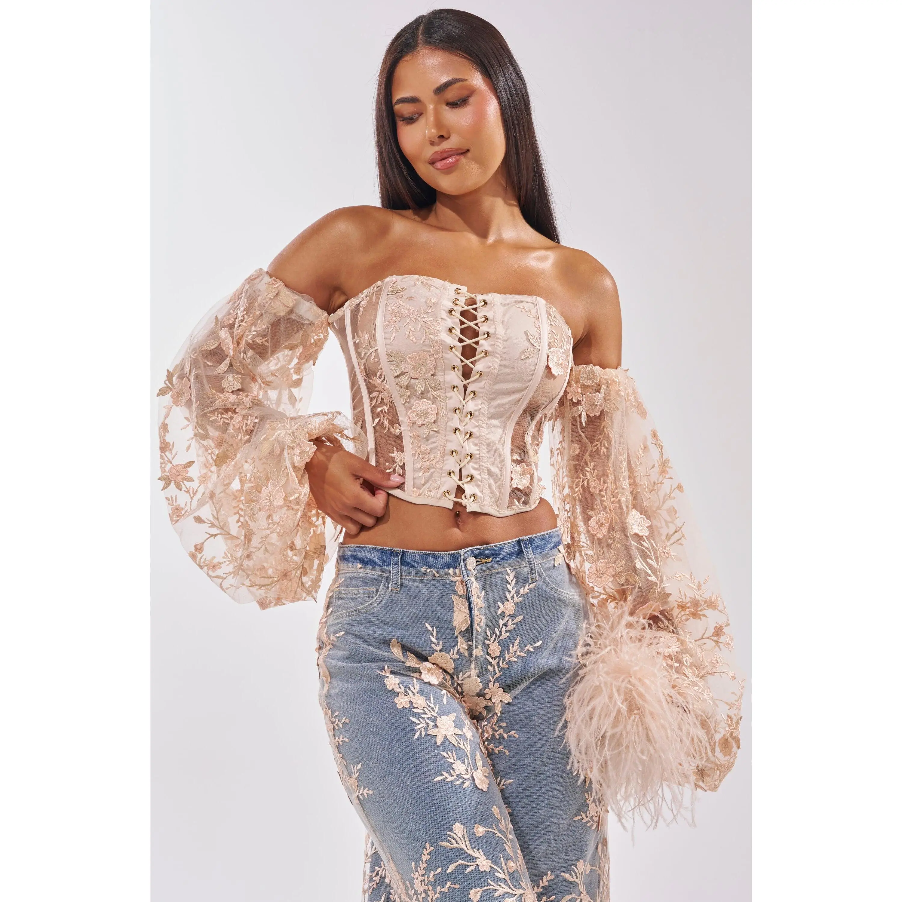 FLY AWAY WITH ME FLORAL CORSET