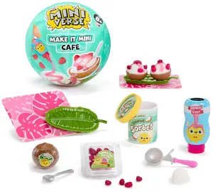 MGA's Miniverse Make It Mini Cafe Series 6, Mini Collectibles - Mystery Blind Packaging, DIY, Resin Play, Replica Food, NOT Edible, Collectors, 8+