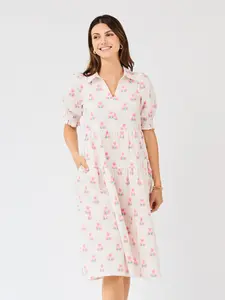 Molly Dress | Sweetbriar Stripe Pink