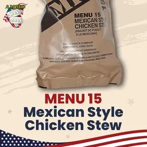 Meals Ready to Eat Surplus (Pack of 4) - MRE Emergency Food Rations w/Assorted Flavors for Camping, Survival & More - 2025 Package date or Better