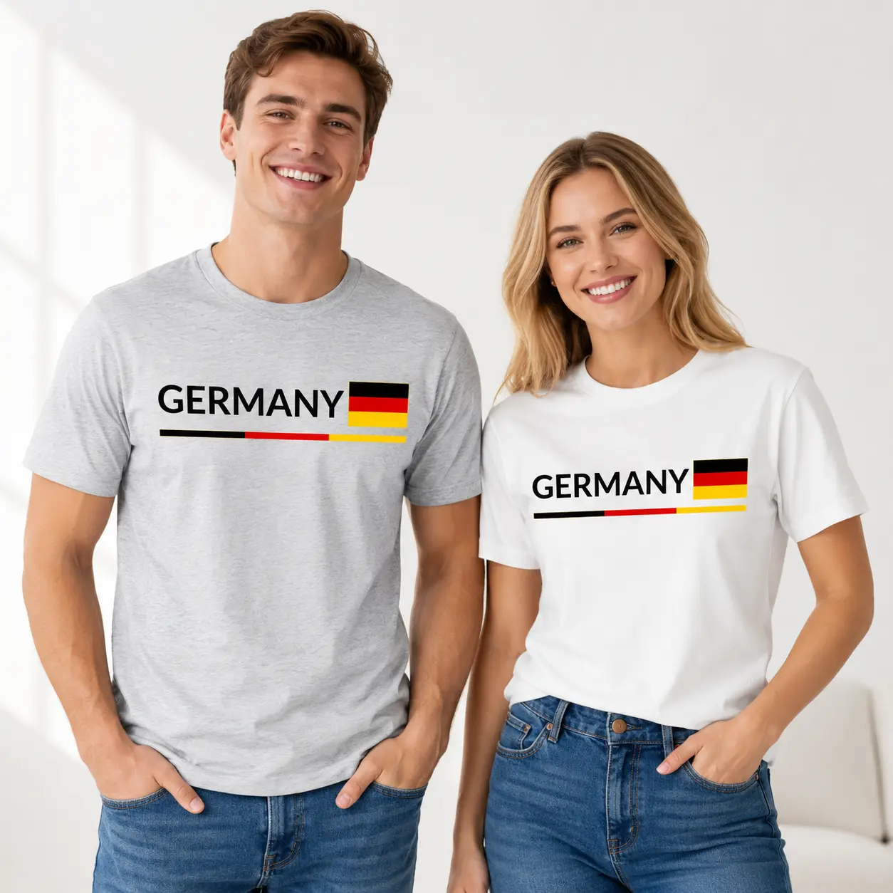 CARPESUN Men's Thick 220GSM Breathable Combed Cotton Short-Sleeve T-Shirt - Spain Flag Graphic Top, Spanish National Emblem Cultural Pride Red Streetwear for National Holiday, Daily Casual Outfits