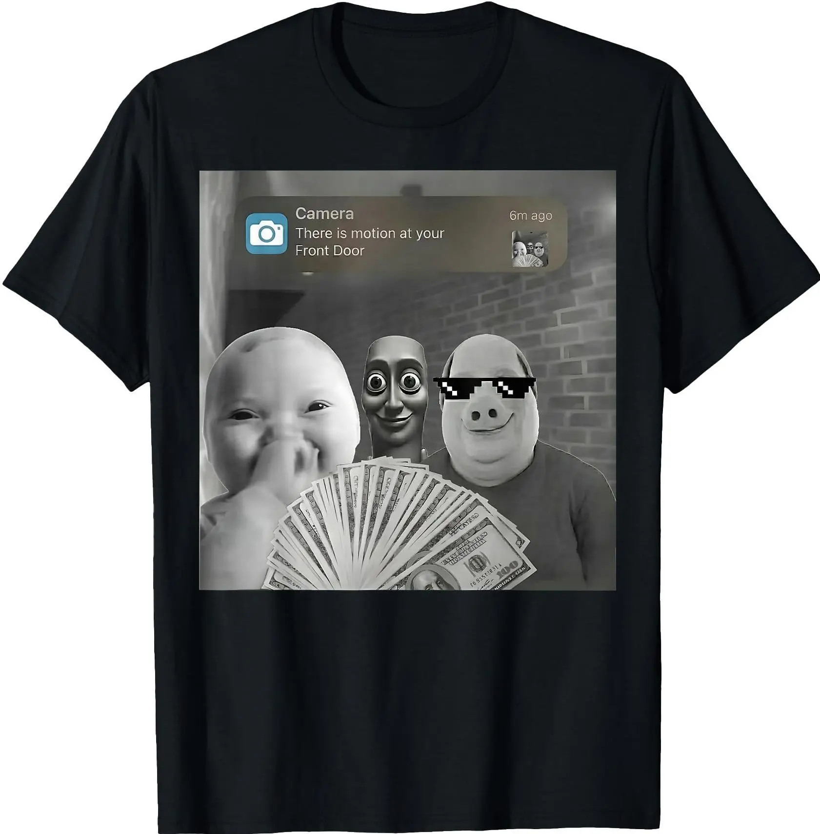 Tung Tung Tung Sahur, John Pork, AI Baby Funny Meme Brainrot T-Shirt