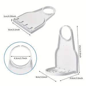 Laundry detergent cup holder, 1-piece foldable dispenser cup holder, bathroom countertop storage rack, used for dispensing laundry detergent, bathroom accessories, home goods