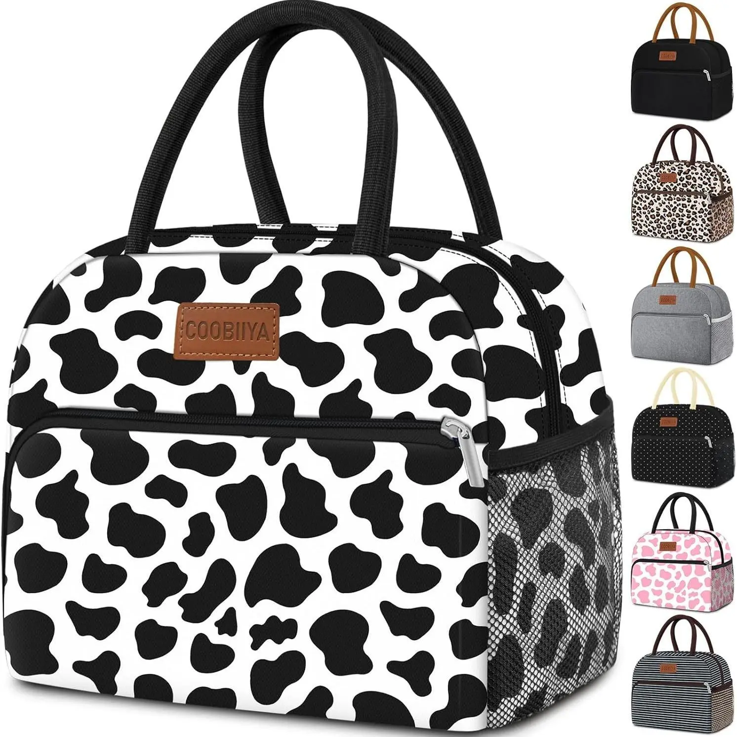Coobiiya Cute Large Capacity Reusable Leakproof Insulated Cooler Lunch Bag for Women and Men Lunch Box for Work Office Picnic Travel School Lunch Bag Dealsforyoudays Outdoorfun Colorful Kitchen Gadgets