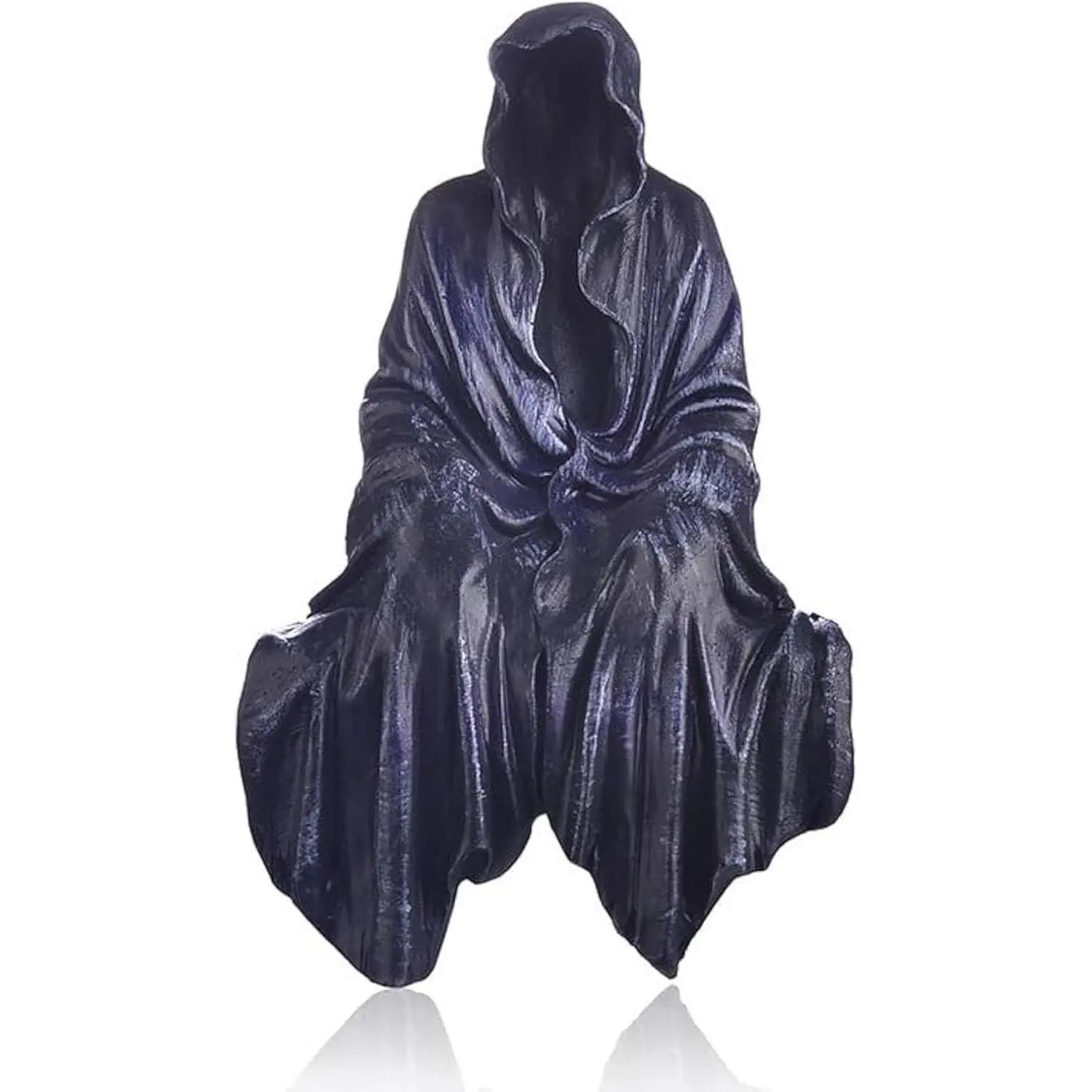 Grim Reaper Statue,  Gothic Throne Suriel Statue, Goth Acotar Bookshelf Decor Figurine Fantasy, Small Black  Shelves Figure for Halloween  Garden Sculpture (Death Sculpture)