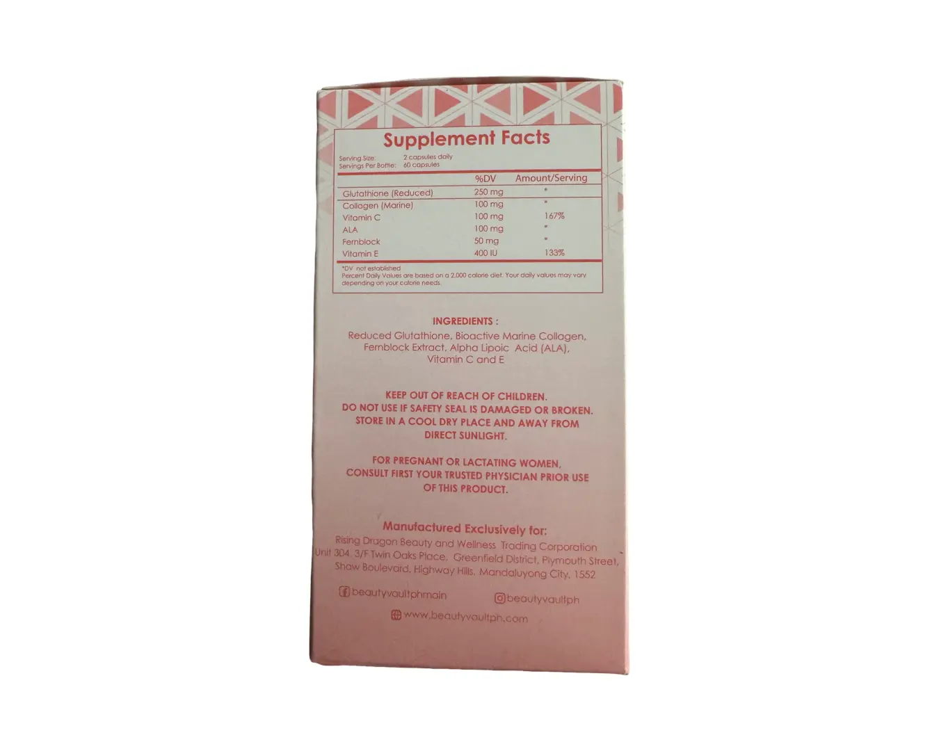 Beauty Vault LUMI 24H Glutathione Capsules, 60 Capsules - TikTok Shop