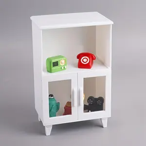 Mini display cabinets, glass doors, wall-mounted storage organizers, craft scenes and room decoration.