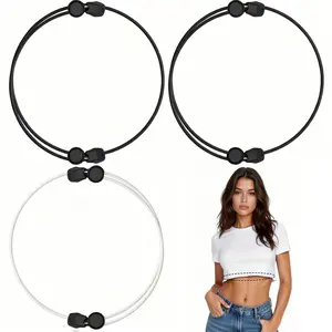 3 Pcs No-Sew Shirt Tuck Bands Crop & Tuck Oversized Tops in Seconds Adjustable Elastic Bands for Women Lightweight Comfortable