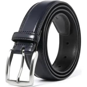 Men's Leather Dress Belt 1 Pack, Fashion & Classic Designs for Work Business and Casual