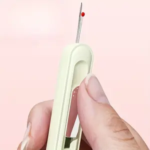2pcs Easy Thread Sewing Needle Threaders for Seniors - Multi-Functional Hand Sewing Accessories with  Seam Ripper, Remover & Threader, Assorted Colors
