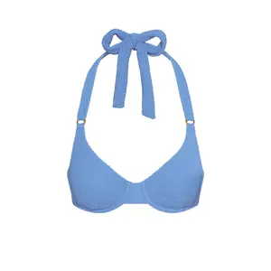 Honolulu Top - Azure Crinkle