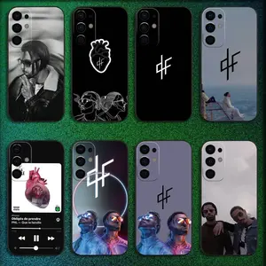 Transparent straight edge case P-PNL Q-QLF Rapper Phone Case For Samsung S25,S24,S21,S22,S23,S30,Ultra,S20,Plus,Fe,Lite,5G  Cover