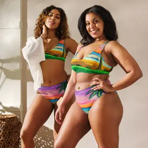 Dimvy Tropical Paradise high-waisted bikini