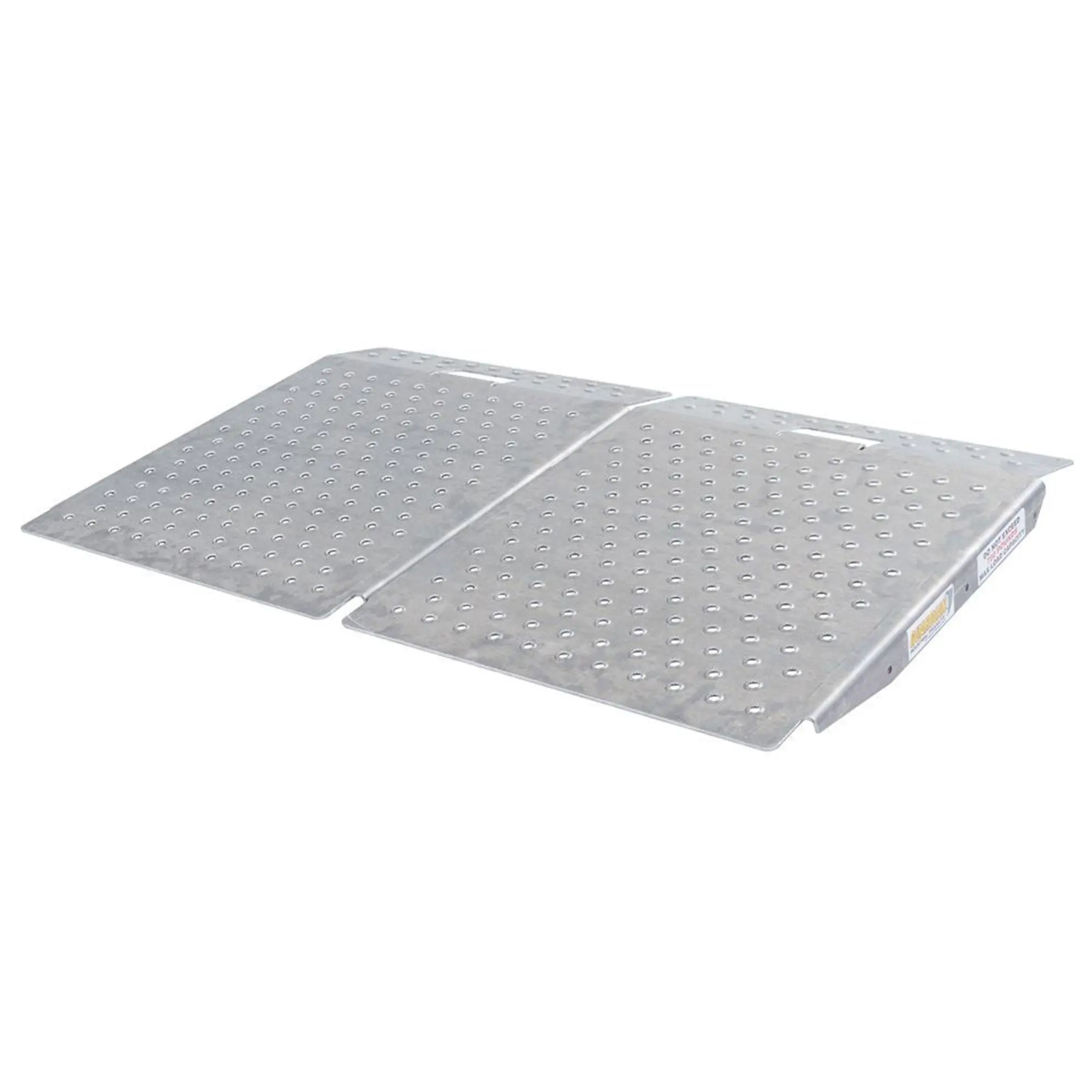 Guardian 2 Pack Heavy Duty Aluminum Shed Ramp, Loading for Mowers, ATV, Silver