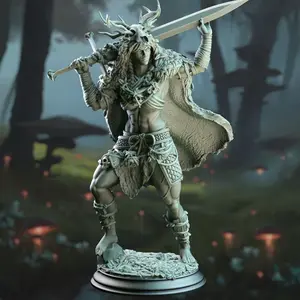 Goliath Fey Barbarian - Aram'ra | 3D Printed Miniature | DM Stash