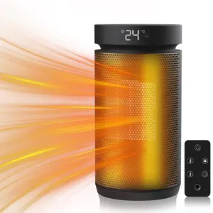 DEMILARE 1500W Space Heater for Fast and Even Heating Ceramic Heater with Remote Control ECO Energy Saving Quiet Operation Safe Tip Over Protection and Wide Oscillation for Bedroom and Office,SpringGlowUp