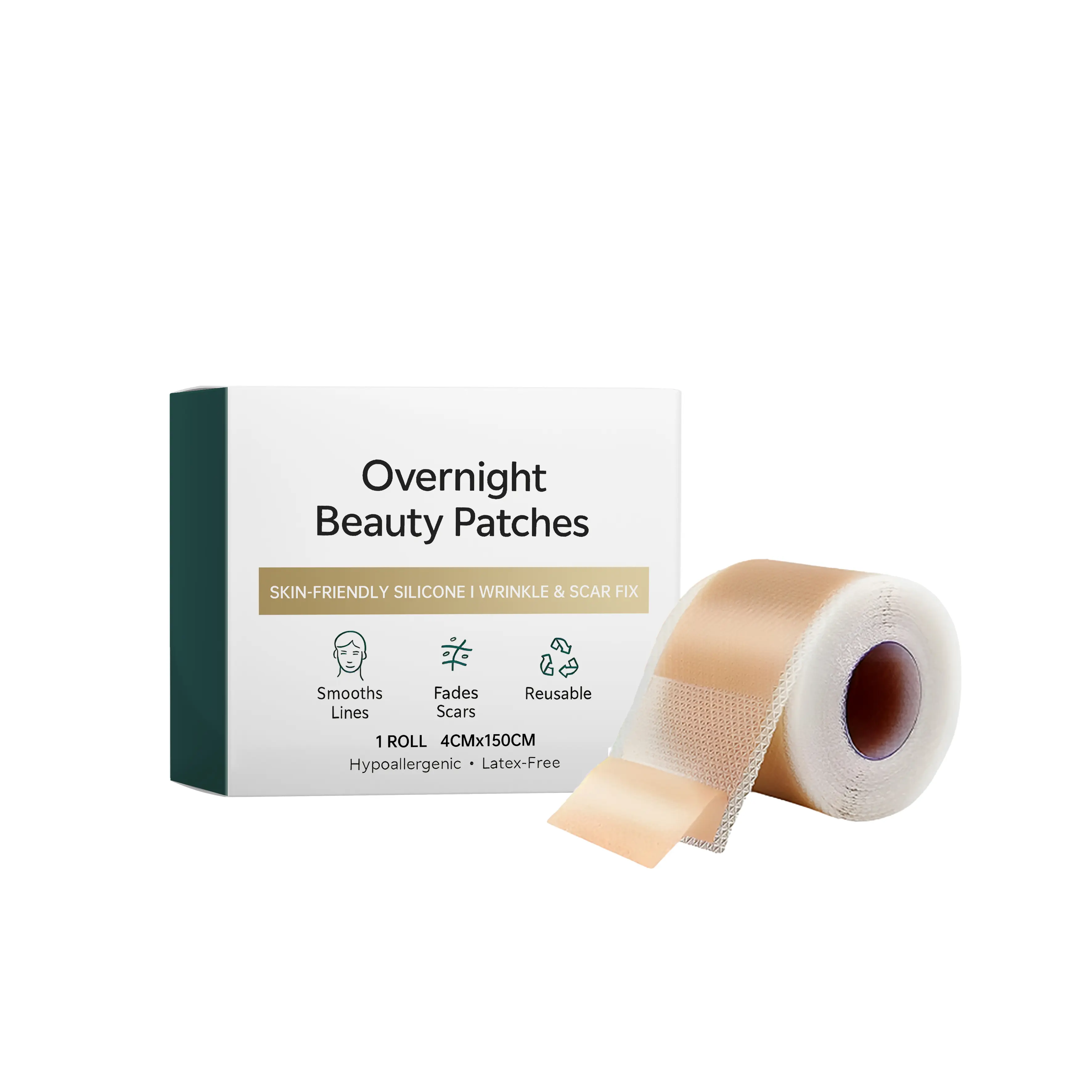 Unisex 1.5m Silicone Face & Neck Lift Patch (1PCS) - Waterproof, Reusable, Smooth, Oily Skin Wrinkle Corrector, Skin Firming & Tightening Tape