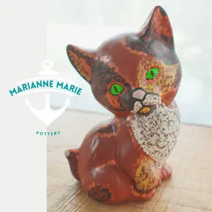 Hand-Painted Calico Cat