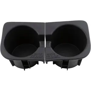 Cup Holder Inserts Fits 2005-2017 Tacoma Front Drinks Holder Center Console Replace 66991-04012 66992-04012 Black