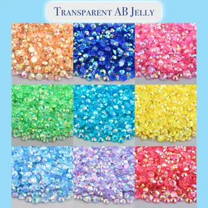 Mix Size Transparent AB Jelly Rhinestones