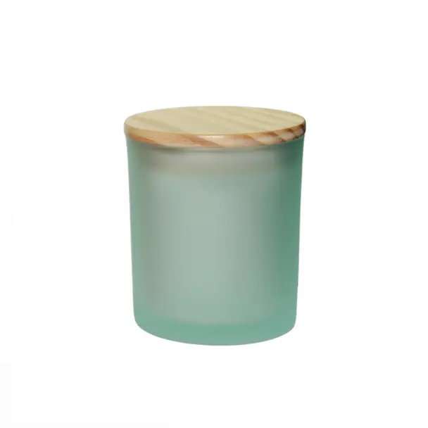 Lemon Lavender Fragrance Candle - Frosted Teal Cali Glass Jar, 10 oz Durable Floral Scent Home Decor Aroma Candle