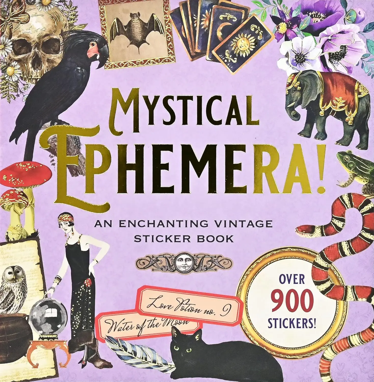 Mystical Vintage Ephemera Kit, Decorative Sticker Album (900+ Die-Cut Pieces, Includes Sticker) for Scrapbooking & Stamping, DIY Art Supplies for Creative Inspiration Projects, Diy Art Stickers