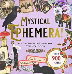 Mystical Ephemera! An Enchanting Vintage Sticker Book (over 900 stickers) Scrapbook Page Scrapbooking