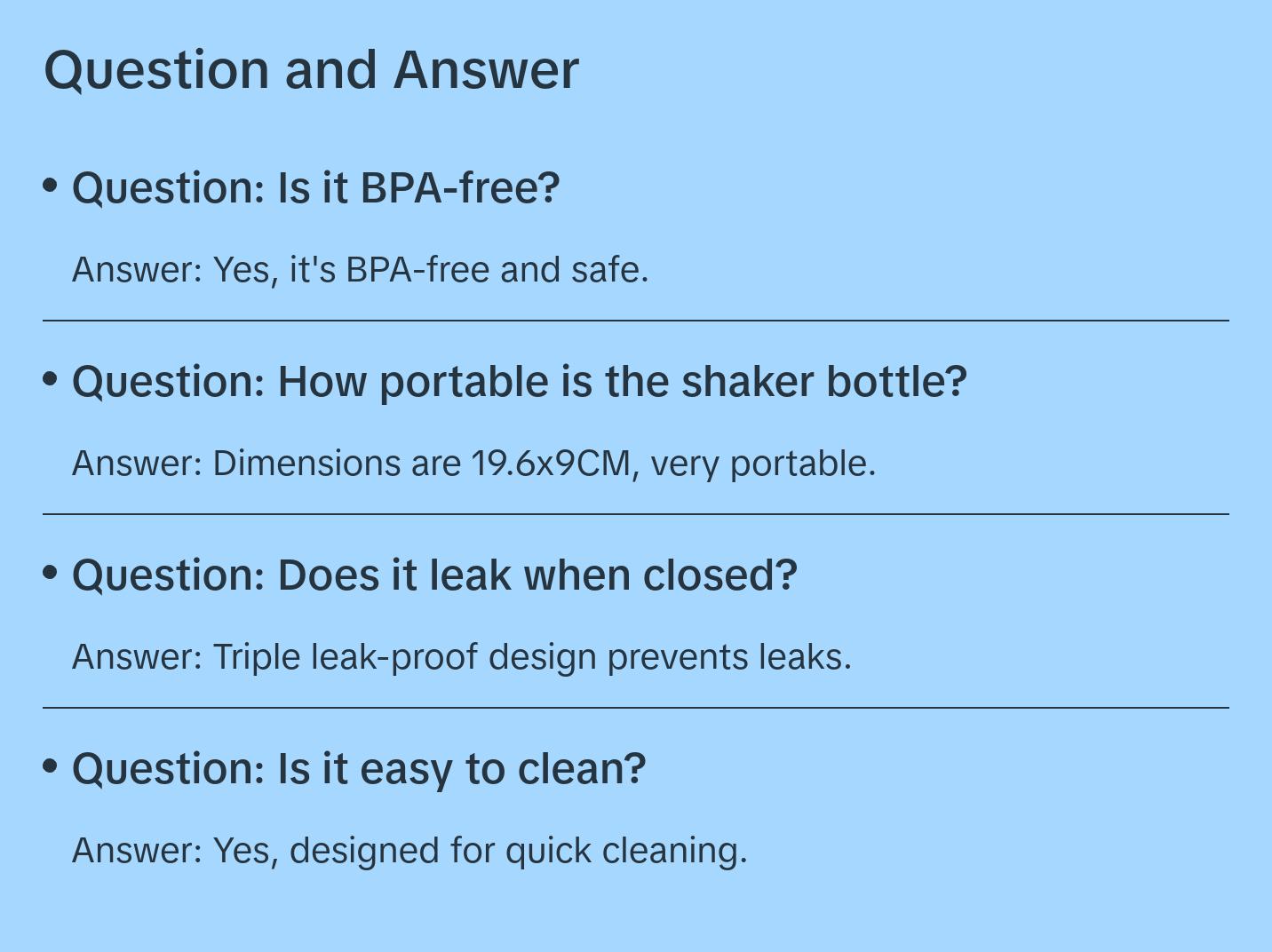 Protein Shaker Bottle Protein Shaker Bottle