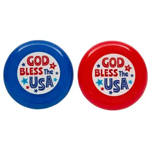 Bulk 72 Pc. God Bless the USA Mini Flying Discs