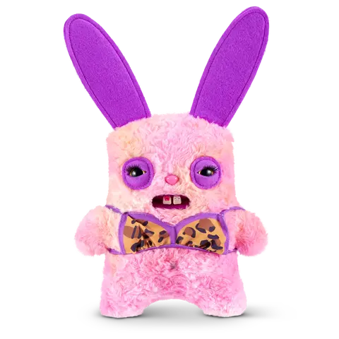 ZURU Fugglers Baddies Fuggs 9-Inch Rabid Rabbit Plush Doll, Collectible Oddities Gift for Entertainment Enthusiasts