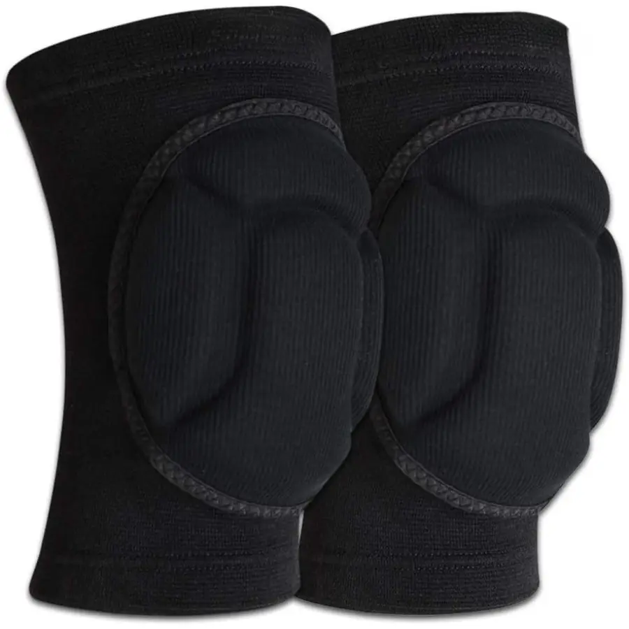 One pair of breathable sweat-wicking compression knee sleeves with high-density EVA padding, durable stitching, comfortable for all-day wear, unisex, Sports knee sleeve