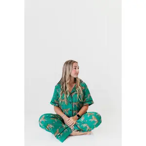 Cozy in Cheetah Pajama Set