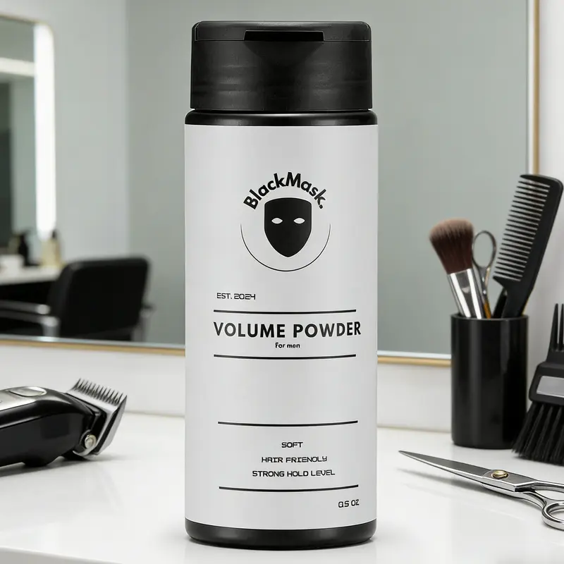 BlackMask Volume Powder for Men - Instantly Adds Texture & Volume with All-Natural Ingredients Strong Hold Gentle Cleansing