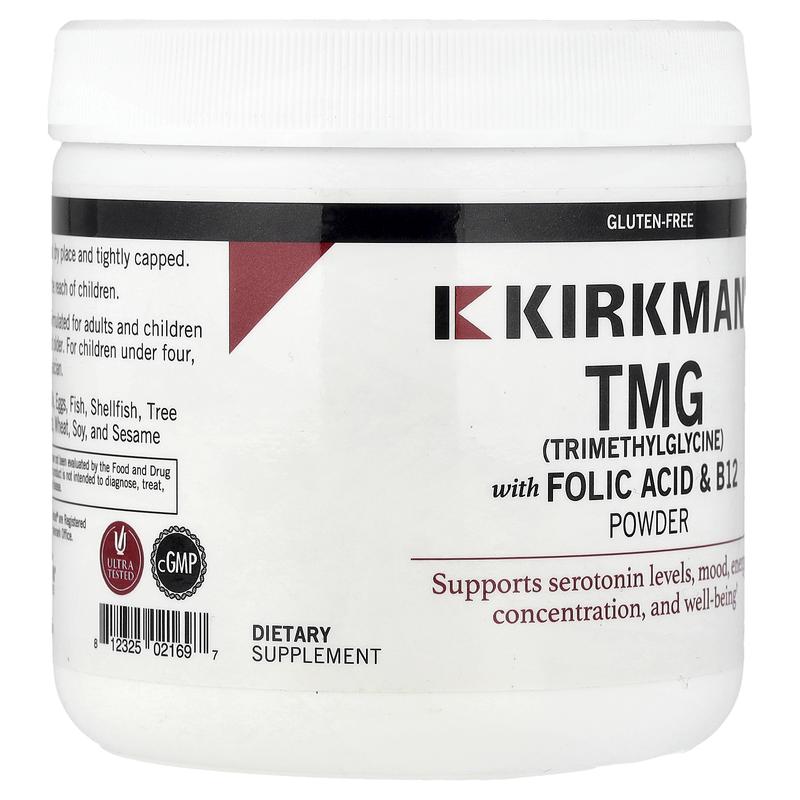 Kirkman Labs TMG with Folic Acid & B12 Powder, 8 oz (227 g)