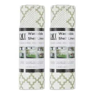 Design Imports Lattice Shelf Liners 2-pack
