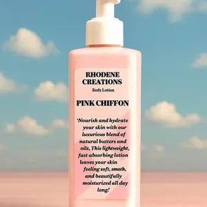 Pink Chiffon Body Lotion, Hydrating Daily Moisturizer for All Skin Types