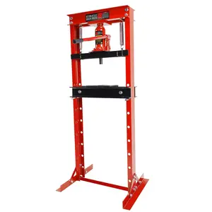 Garvee Hydraulic Press, 12 Ton H-Frame Garage Floor Adjustable Shop Press With Stamping Plates To Bend, Straighten, Or Press Parts, Install Bearings & U-Joints