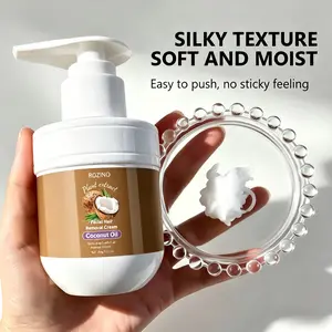 ROZINO Coconut Oil Hair Removal Cream - Gentle Mild Full Body Depilatory for Face, Arms & Legs