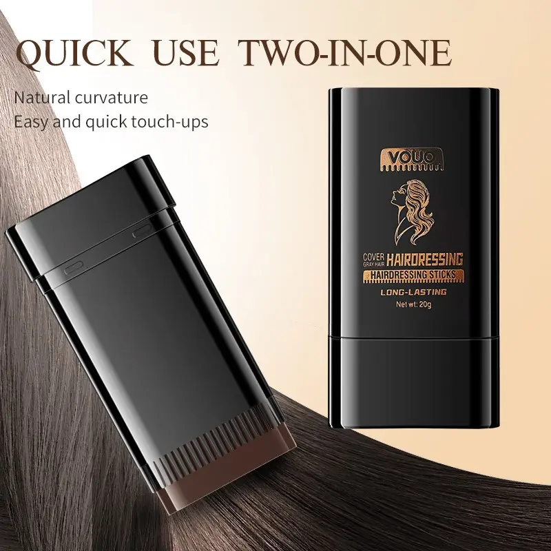 VOUO Multi-purpose Hair Color Stick, Instant Root Touch Up to Cover Gray Roots & Create Vibrant Temporary Highlights, Washable One Day No Bleach Hair Chalk for Daily Use & Party Cosplay